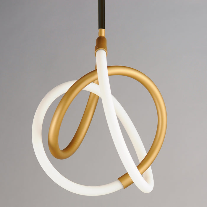 ET2 Mobius 12 LED Mini Pendant Model: E25092-01BKGLD