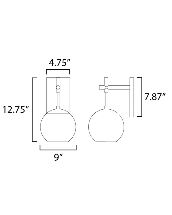 ET2 Nucleus LED Wall Sconce Model: E25151-BKNAB