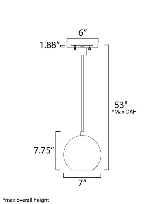 ET2 Nucleus 7 LED Pendant Model: E25152-BKNAB