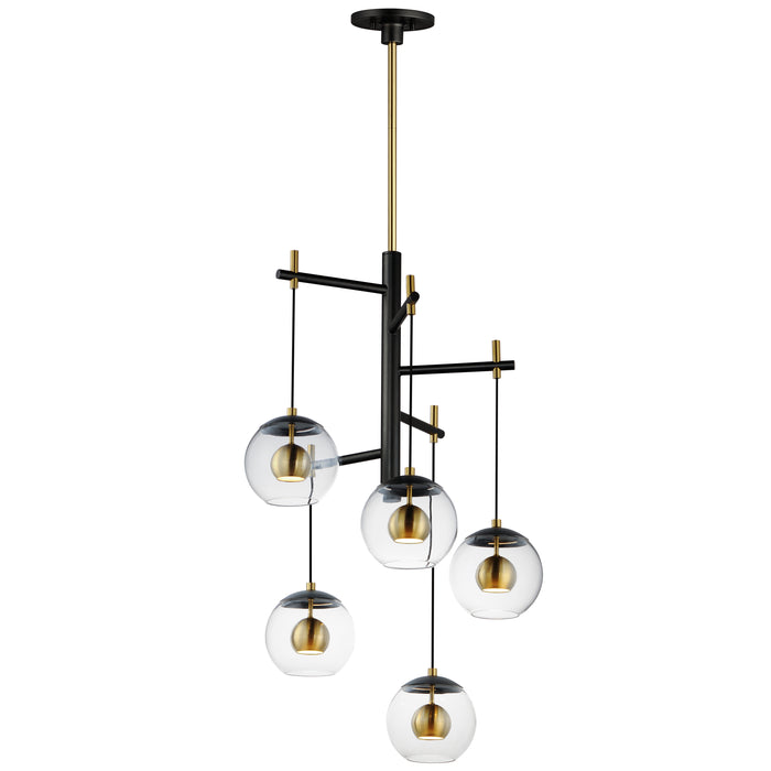 ET2 Nucleus 5-Light LED Pendant Model: E25158-BKNAB