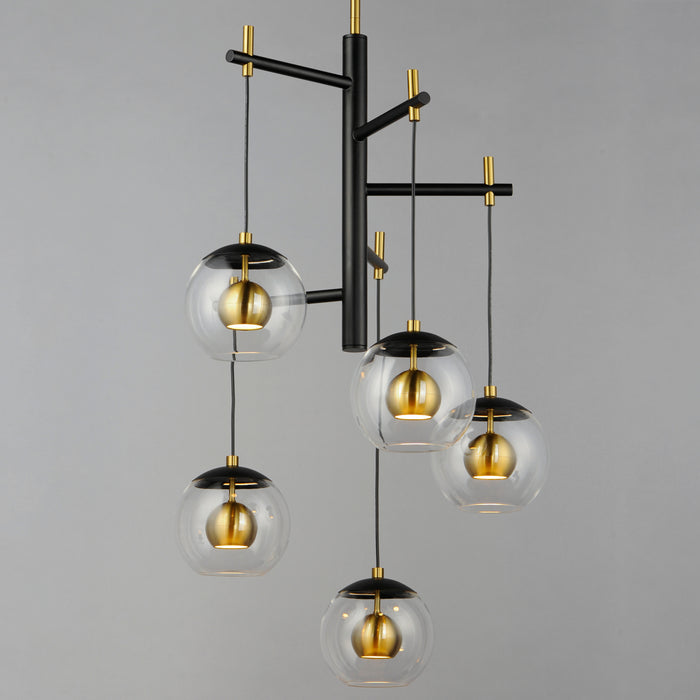 ET2 Nucleus 5-Light LED Pendant Model: E25158-BKNAB