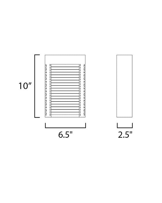 ET2 Alcove Small LED Outdoor Wall Sconce Model: E30102-BKGLD