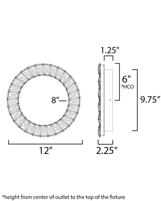 ET2 Charm LED Wall Sconce/Flush Mount Model: E30560-20PC