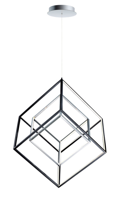 ET2 4 Square 2-Light LED Pendant Model: E30586-BKPC