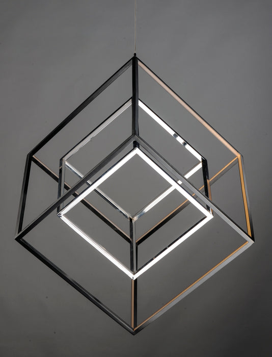 ET2 4 Square 2-Light LED Pendant Model: E30586-BKPC