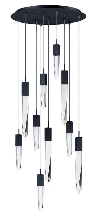 ET2 Quartz 10-Light LED Pendant Model: E31247-20BK