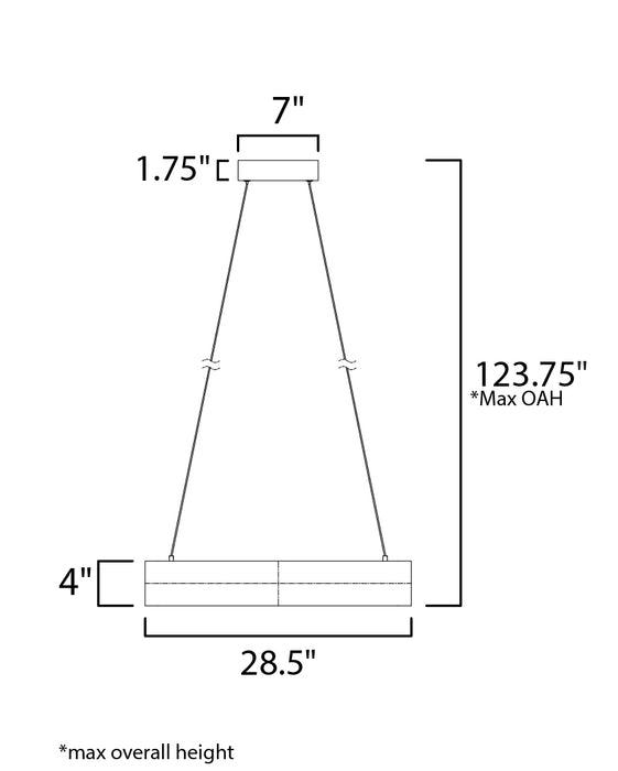 ET2 iCorona Friends of Hue LED Pendant Model: E35004-MW