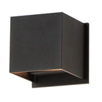 ET2 Alumilux: Cube LED Outdoor Wall Sconce Model: E41308-BK