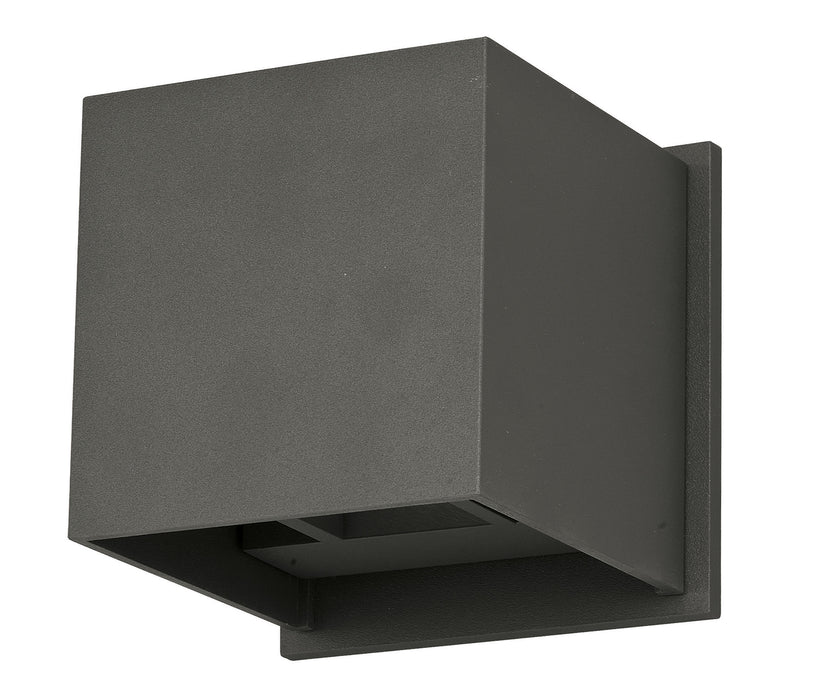 ET2 Alumilux: Cube LED Outdoor Wall Sconce Model: E41308-BZ