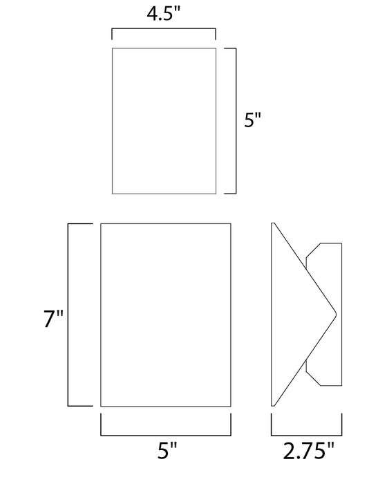 ET2 Alumilux: Tilt LED Outdoor Wall Sconce Model: E41333-SA