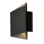 ET2 Alumilux: Facet LED Outdoor Wall Sconce Model: E41373-BK