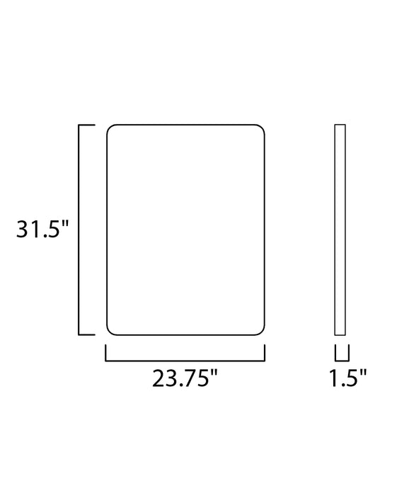 ET2 24 x 31.5 Rectangular LED Mirror Model: E42014-90AL