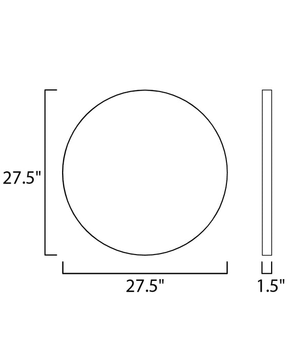 ET2 27.5 Round LED Mirror Model: E42016-90AL