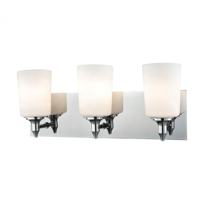 Elk (Alico) Alton Road 3 Light Vanity In Chrome And Opal Model: BV2413-10-15