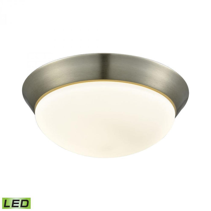 Alico (Elk) Contours 1 Light Flush Mount In Satin Nickel Model: FML7175-10-16M