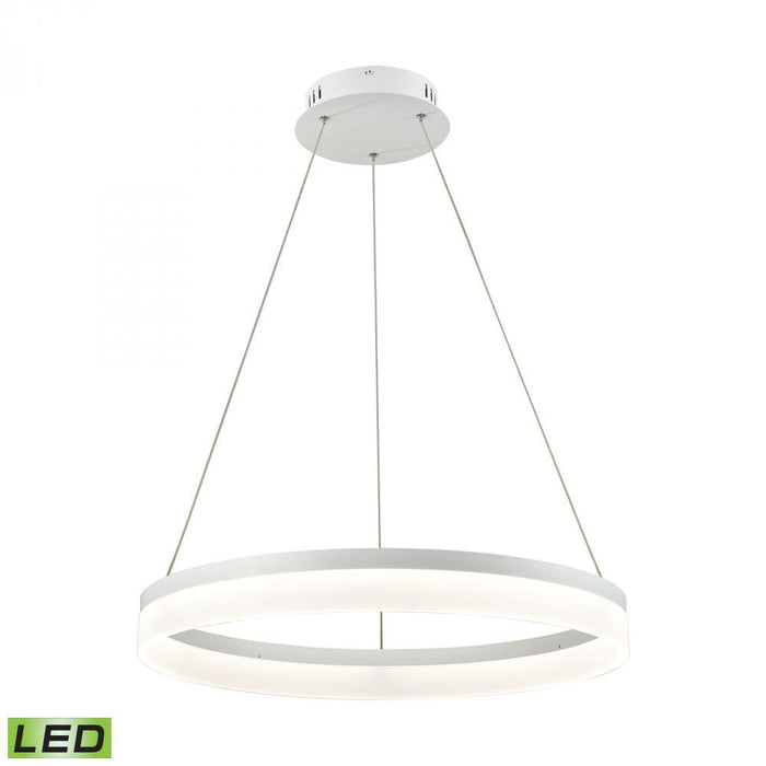 Alico (Elk) Cycloid 1 Light Chandlier In Matte White With Model: LC2301-N-30