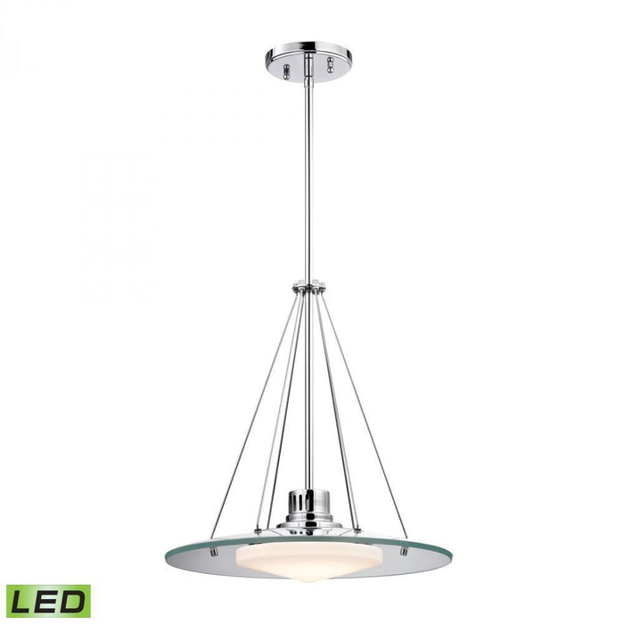 Alico (Elk) Tribune 1 Light Pendant In Chrome With Opal Model: LC414-PW-80