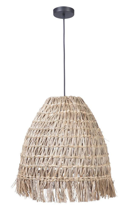 Craftmade 1 Light Pendant Woven Straw Shade Model: P915ESP1