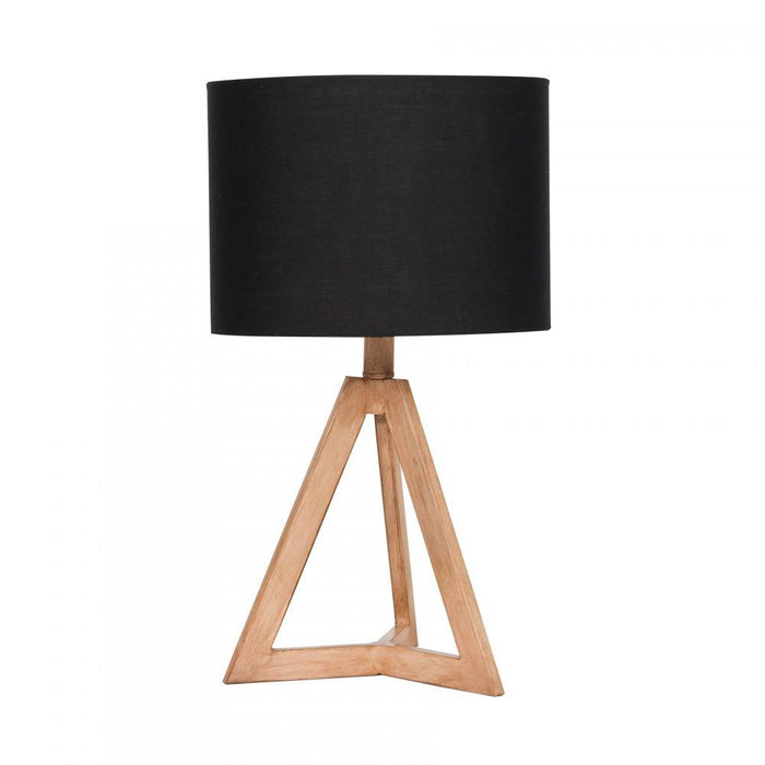 Craftmade Accent Lamp Bl11ltx Wood Base With
black Fabric Hardback Model: 86201