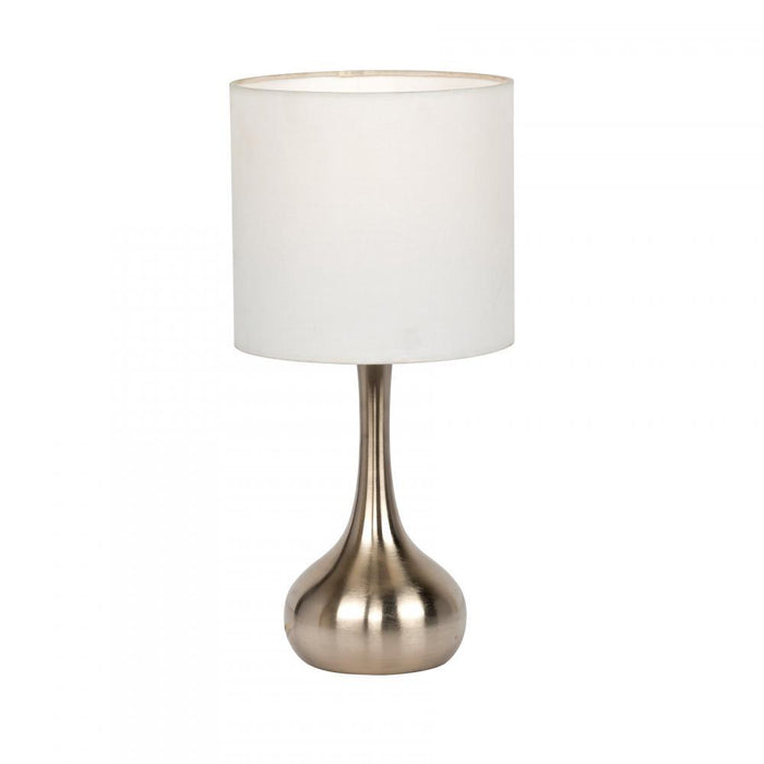 Craftmade Accent Lamp Bl27ltx Nickel Base With
white Fabric Model: 86226