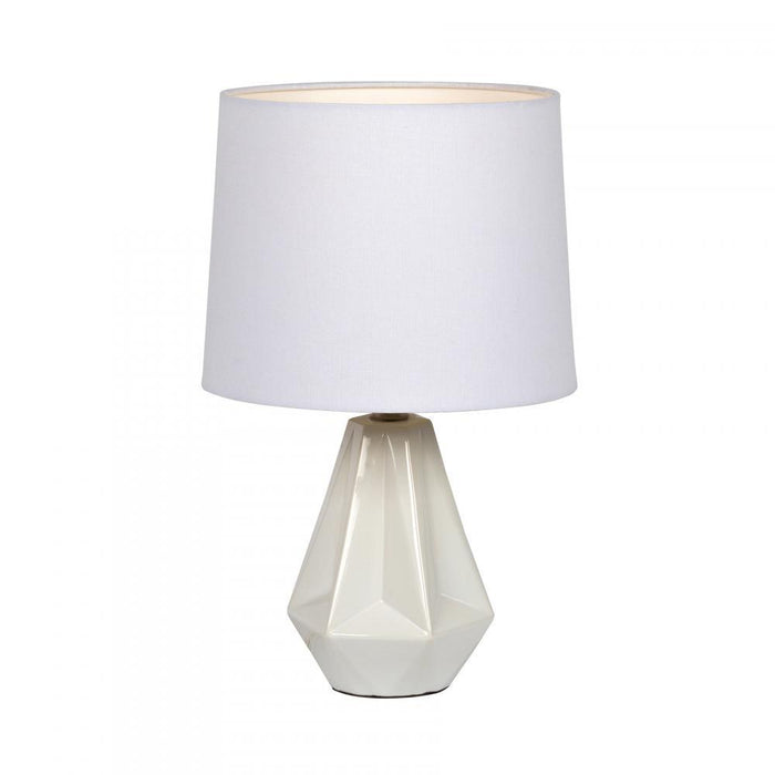 Craftmade Accent Lamp Bl28ww White Base With
white Fabric Hardback Model: 86228