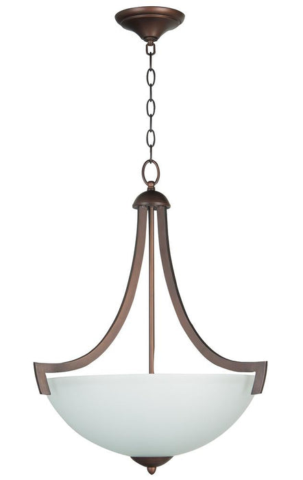 Craftmade Almeda 3 Light Inverted Pendant Model: 37743-SN