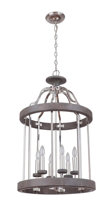 Craftmade Ashwood 6 Light Foyer Model: 36536-PLNGRW