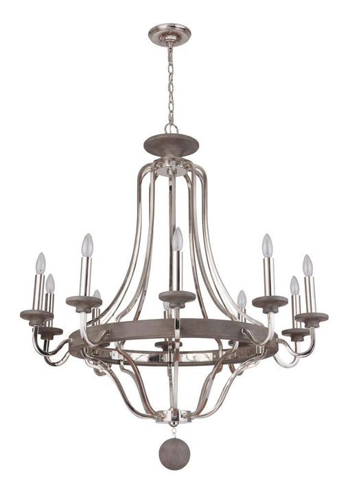 Craftmade Ashwood   Light Chandelier Model: 36510-PLNGRW