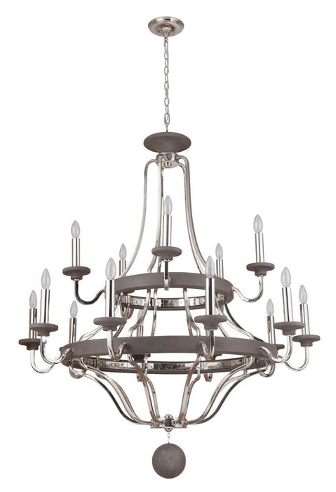 Craftmade Ashwood   Light Chandelier Model: 36515-PLNGRW