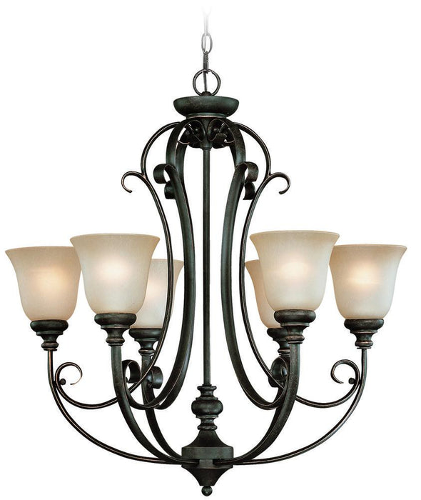 Craftmade Barrett Place 6 Light Chandelier Model: 24226-MB