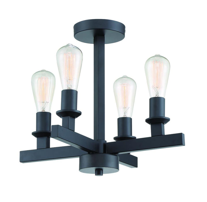 Craftmade Chicago 4 Light Convertible Semi Flush Model: 53154-FB