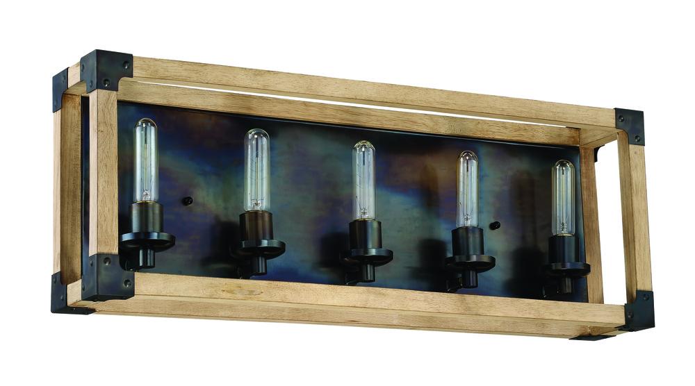 Craftmade Cubic 5 Light Vanity Model: 41505-FSNW