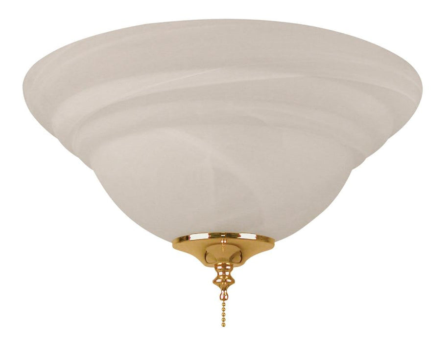 Craftmade Elegance Bowl Light Kit Alabaster Glass 2x9w LED 6 Finials Model: ELK126-11