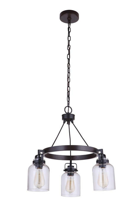 Craftmade Foxwood 3 Light Chandelier Model: 53623-FBDT