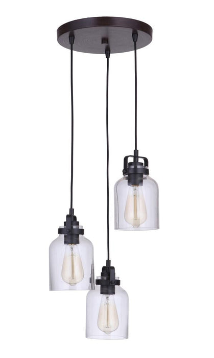 Craftmade Foxwood 3 Light Pendant Model: 53692-FBDT