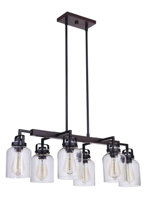 Craftmade Foxwood 6 Light Island Model: 53676-FBDT