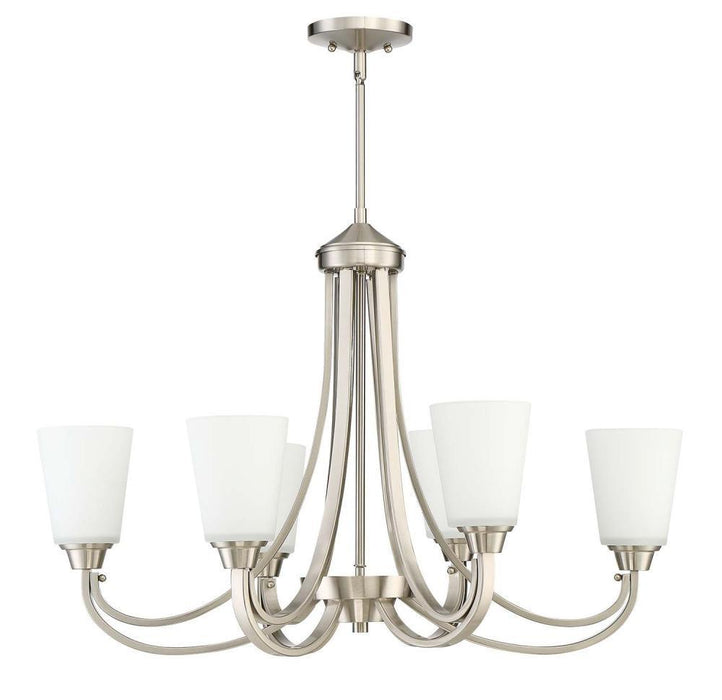 Craftmade Grace 6 Light Linear Chandelier Model: 41976-BNK