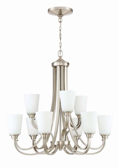 Craftmade Grace 9 Light Chandelier Model: 41929-BNK