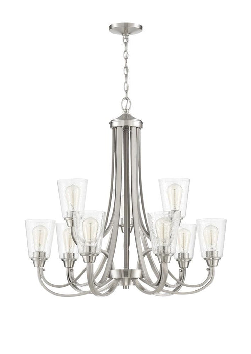 Craftmade Grace 9 Light Chandelier Model: 41929-BNK-CS