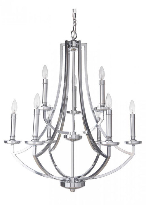 Craftmade Hayden 9 Light Chandelier Model: 40029-CH