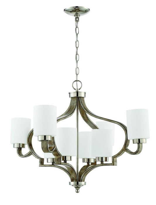 Craftmade Jasmine 8 Light Chandelier Model: 46728-PLNWF