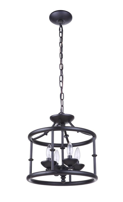 Craftmade Marlowe 4 Light Convertible Semiflush Model: 53754-FB