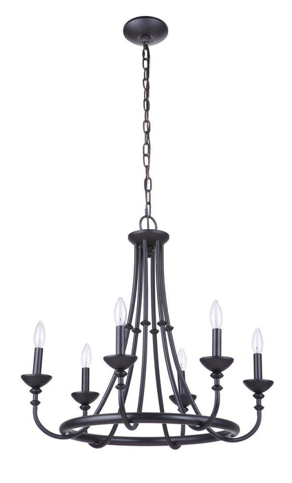 Craftmade Marlowe 6 Light Chandelier Model: 53726-FB