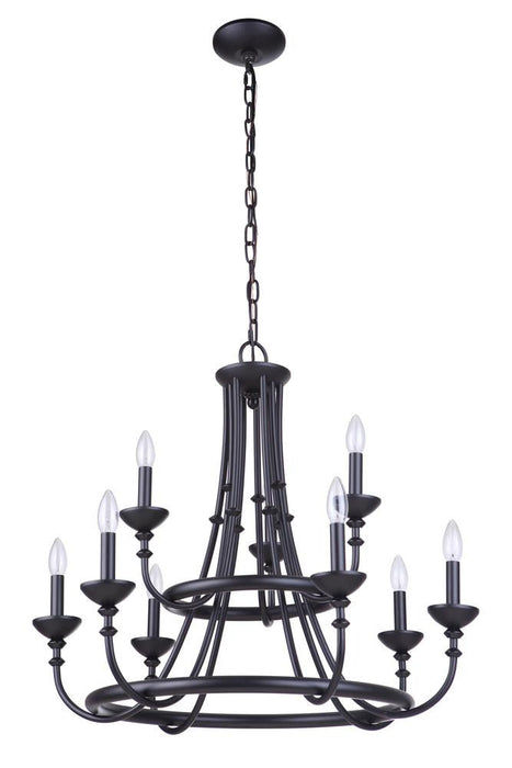 Craftmade Marlowe 9 Light Chandelier Model: 53729-FB