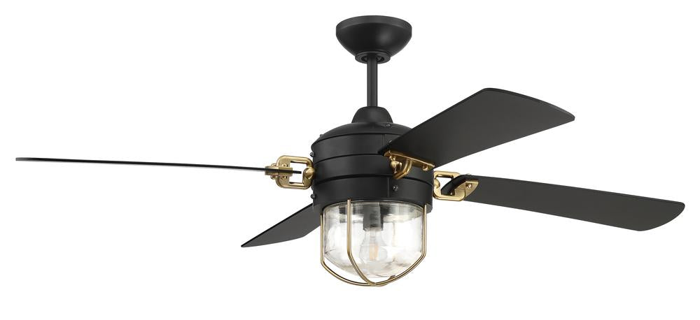 Craftmade Nola 52 Inch Ceiling Fan With Light Kit And Blades Model: NOL52FBSB4