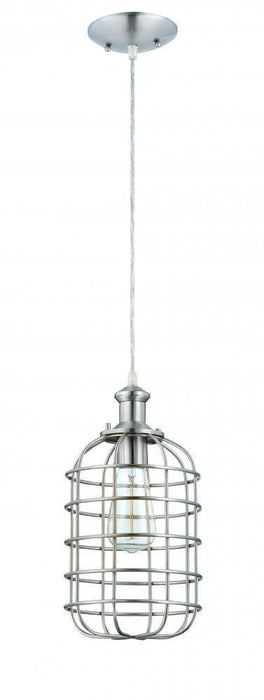 Craftmade 1 Light Mini Pendant With Wire Cage Model: P330MBK1