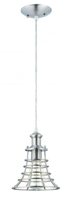 Craftmade 1 Light Mini Pendant With Wire Cage Model: P350BNK1