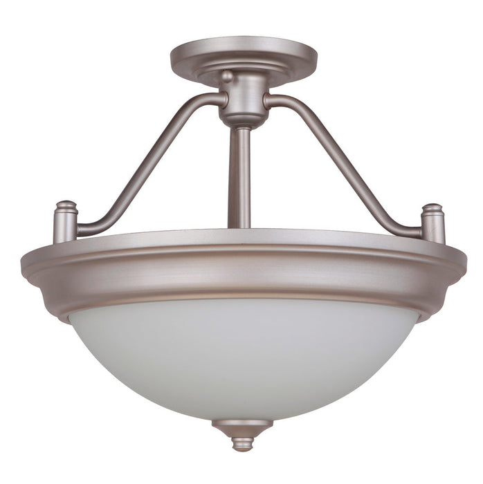 Craftmade Pro Builder 2 Light Convertible Semi Flush In Model: XPS15BN-2W