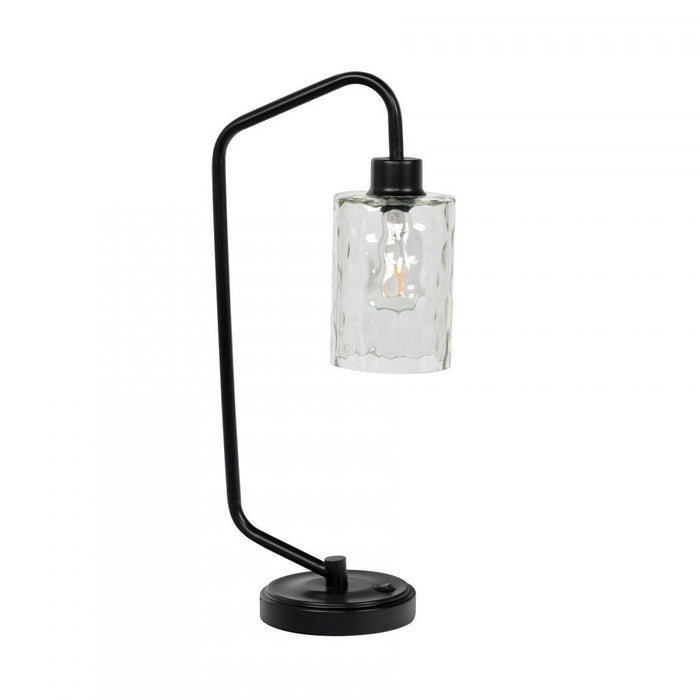 Craftmade Table Lamp Bl12ltx Black Metal Base With
glass Shade Model: 86202