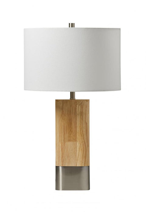 Craftmade Table Lamp Bl45ltx Natural Wood And Bnk Metal Base With Model: 86246